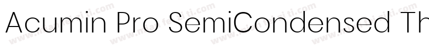 Acumin Pro SemiCondensed Thin字体转换